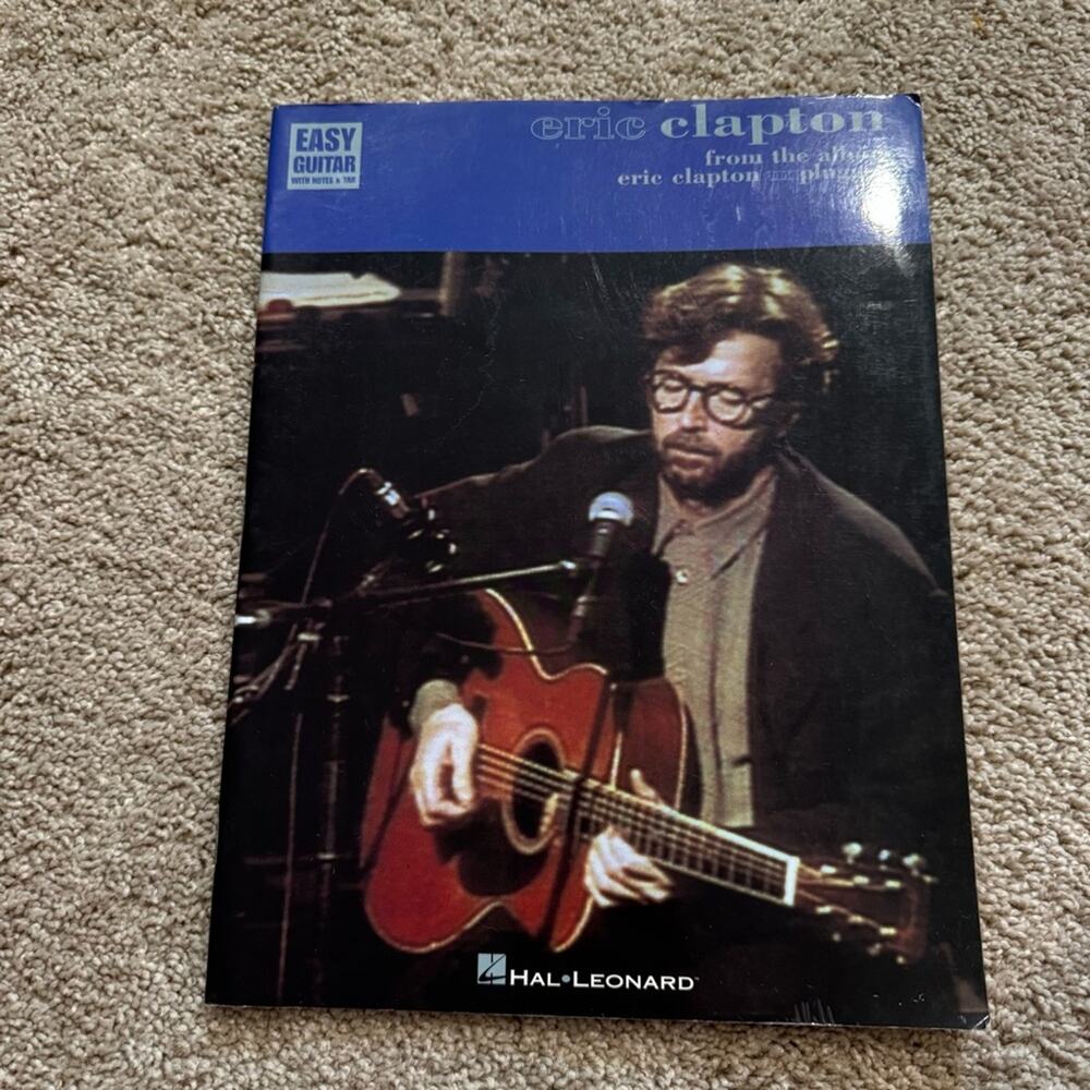 Hal Leonard Easy Guitar Eric Clapton Unplugged Album Songbook Music Song